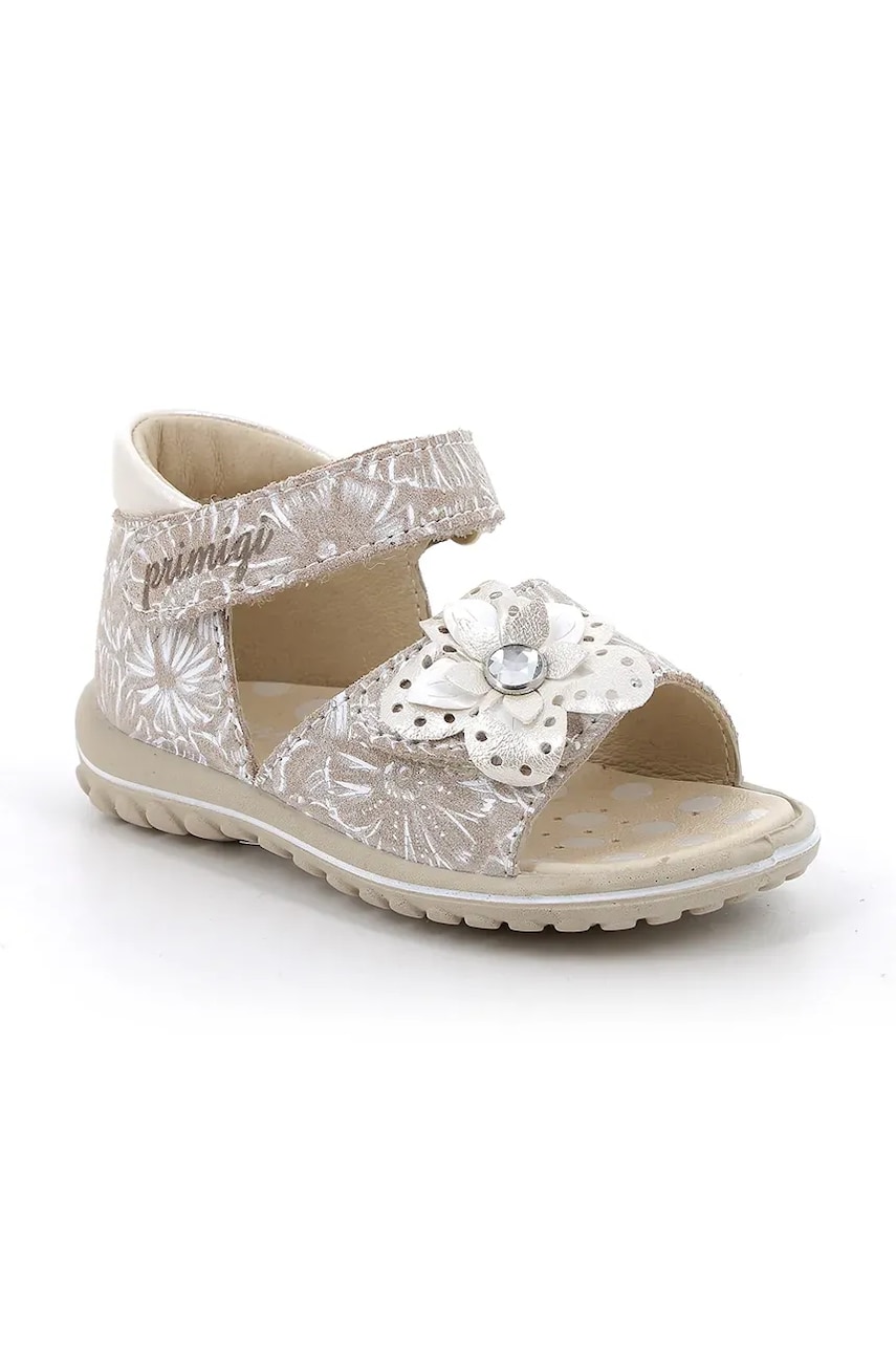 Primigi sandale din piele pentru copii culoarea bej, PSW 78648 Primigi sandale din piele pentru copii culoarea bej, PSW 78648
