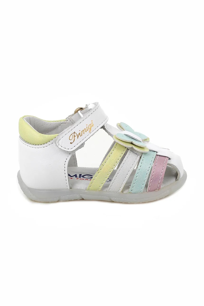 Детские кожаные сандалии Primigi цвет белый PYK 79117 Детские кожаные сандалии Primigi цвет белый PYK 79117