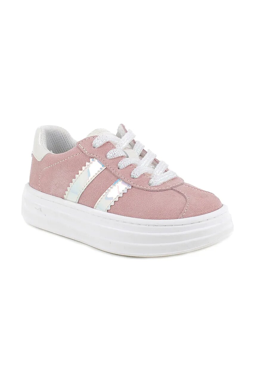 Primigi Adidasi din piele intoarsa culoarea roz, PLV 79260
