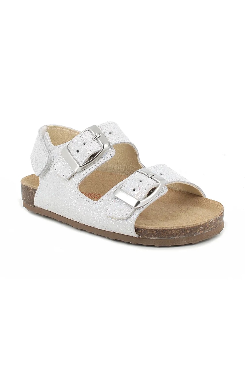Primigi sandale din piele întoarsă pentru copii culoarea alb, PUU 79417