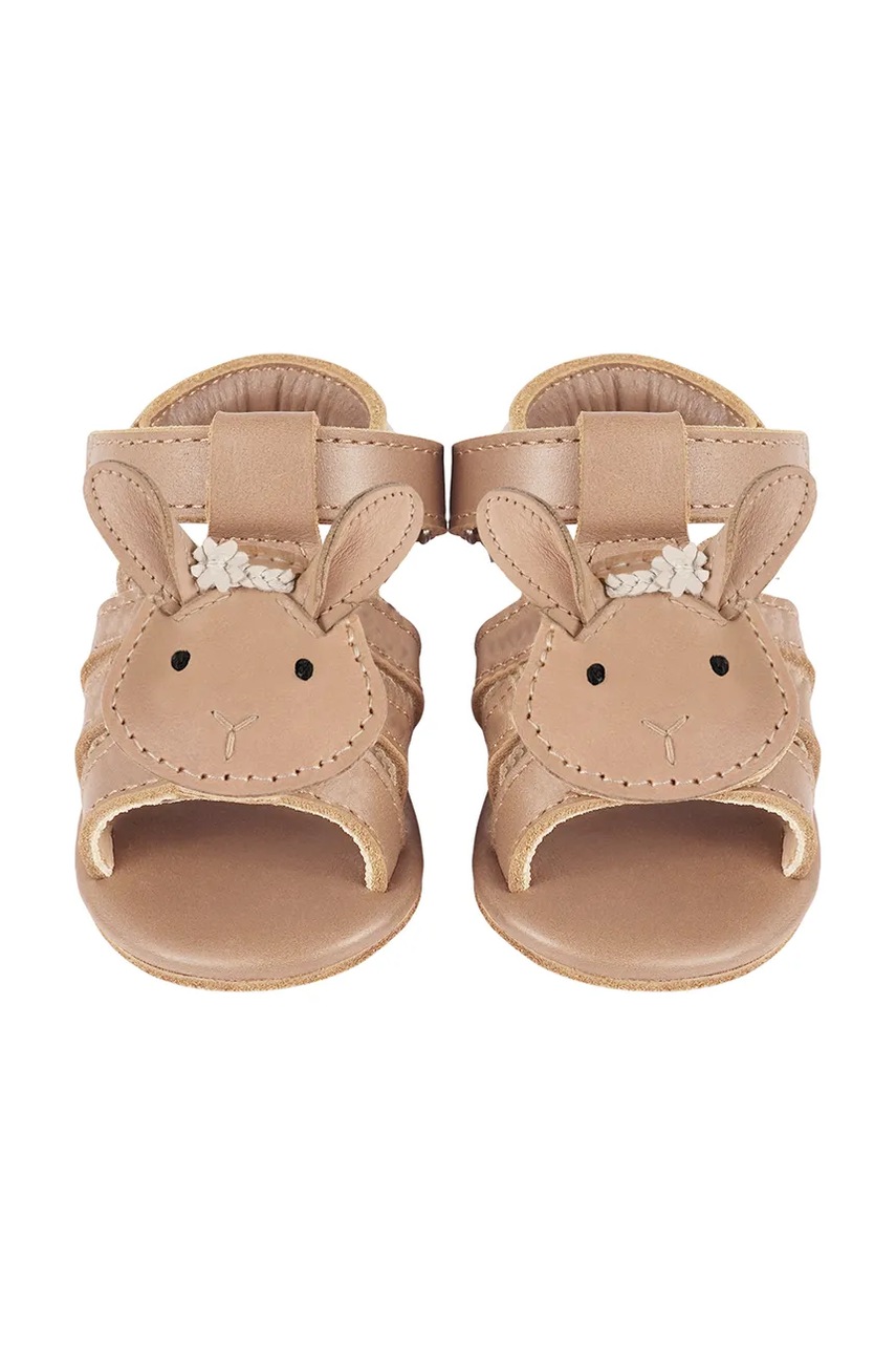 Детские кожаные сандалии Donsje Stelloux Sandals Bride цвет бежевый 1041301