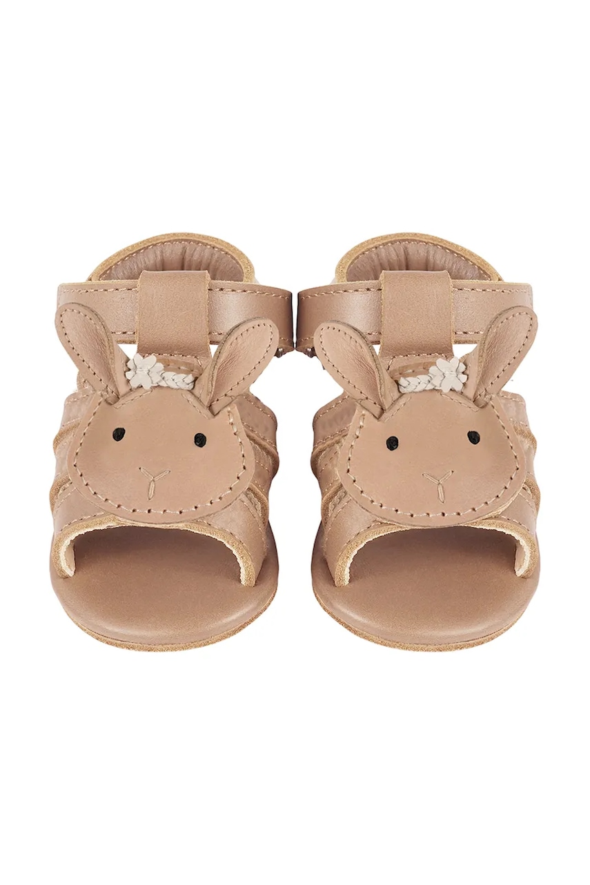 Дитячі шкіряні сандалі Donsje Stelloux Sandals Bride колір бежевий 1041301 Дитячі шкіряні сандалі Donsje Stelloux Sandals Bride колір бежевий 1041301