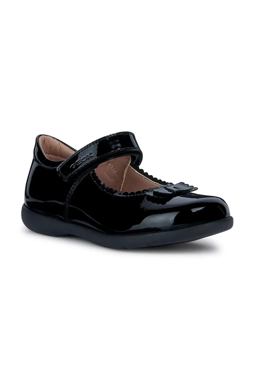 Geox balerini din piele pentru copii NAIMARA culoarea negru, J36FHA.00066 Geox balerini din piele pentru copii NAIMARA culoarea negru, J36FHA.00066
