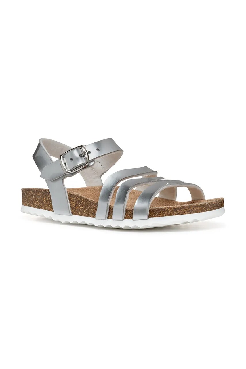 Geox sandale copii ADRIEL culoarea argintiu, J558MF.000KN