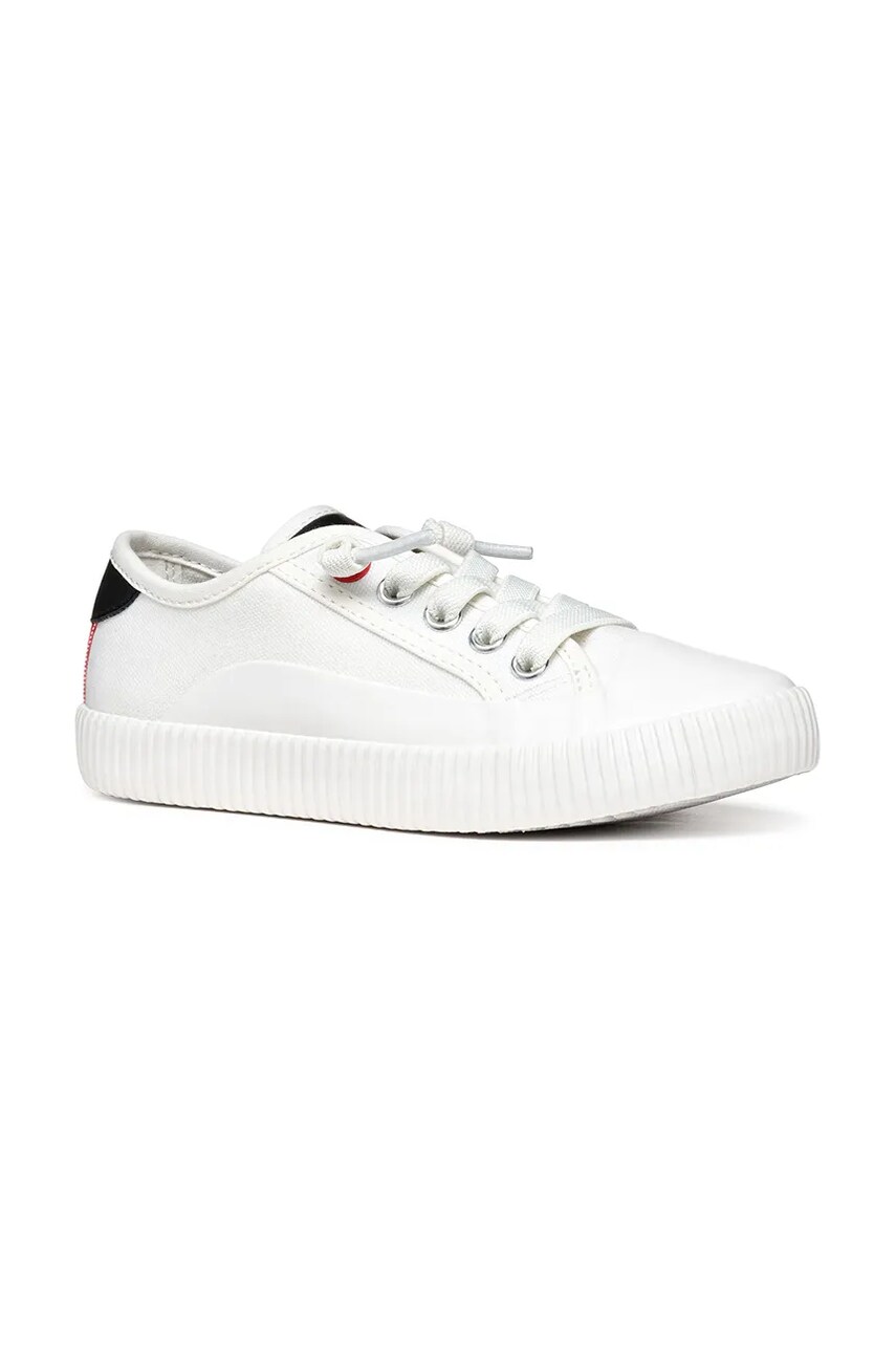 Geox tenisi copii TIPPESTE culoarea alb, J55N3A.01054