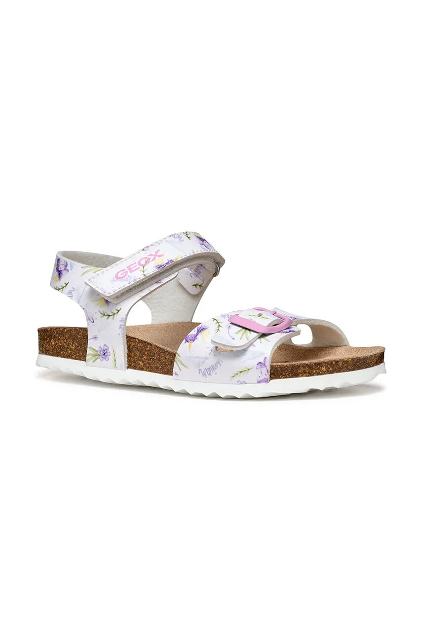 Geox sandale copii ADRIEL culoarea alb, J028MC.00004