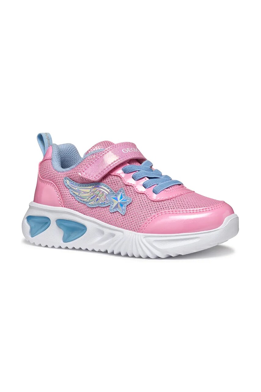 Geox sneakers pentru copii ASSISTER culoarea roz, J55E9B.0ASKN