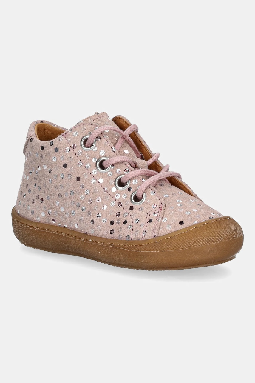Froddo pantofi din piele intoarsa pentru copii OLLIE S LACES culoarea roz, G2130327 Froddo pantofi din piele intoarsa pentru copii OLLIE S LACES culoarea roz, G2130327