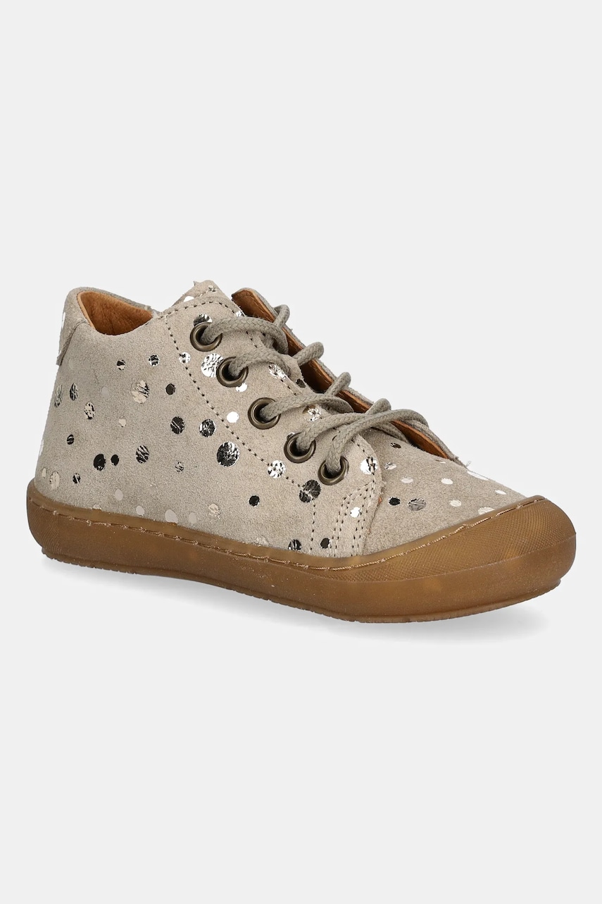 Froddo pantofi din piele intoarsa pentru copii OLLIE S LACES culoarea bej, G2130327