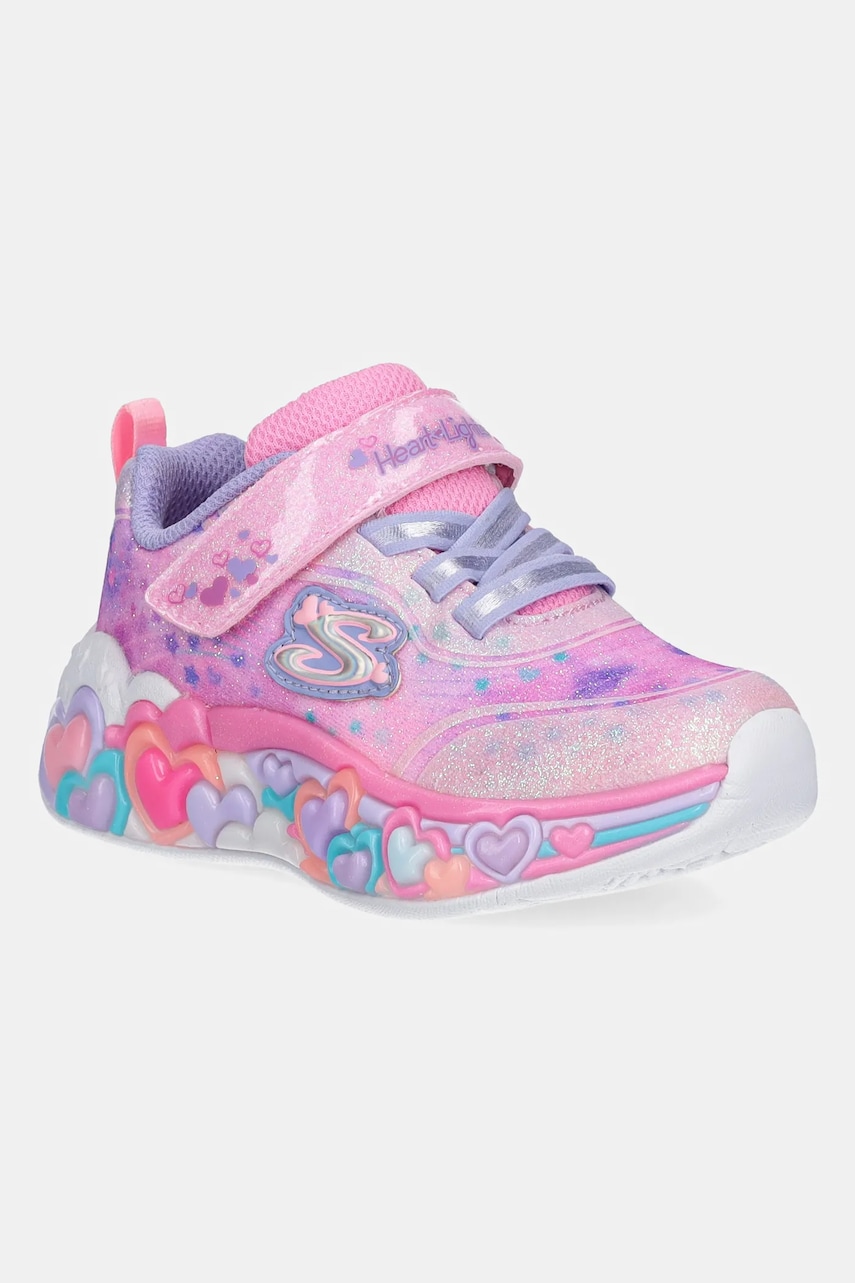 Skechers sneakers pentru copii ETERNAL HEART LIGHTS culoarea roz, 302696N Skechers sneakers pentru copii ETERNAL HEART LIGHTS culoarea roz, 302696N