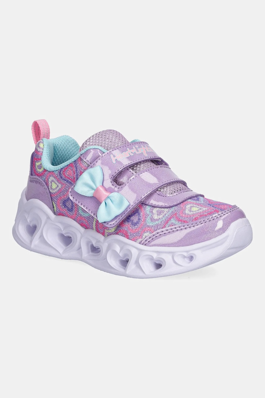 Skechers sneakers pentru copii S LIGHTS HEART LIGHTS culoarea violet, 303258N Skechers sneakers pentru copii S LIGHTS HEART LIGHTS culoarea violet, 303258N
