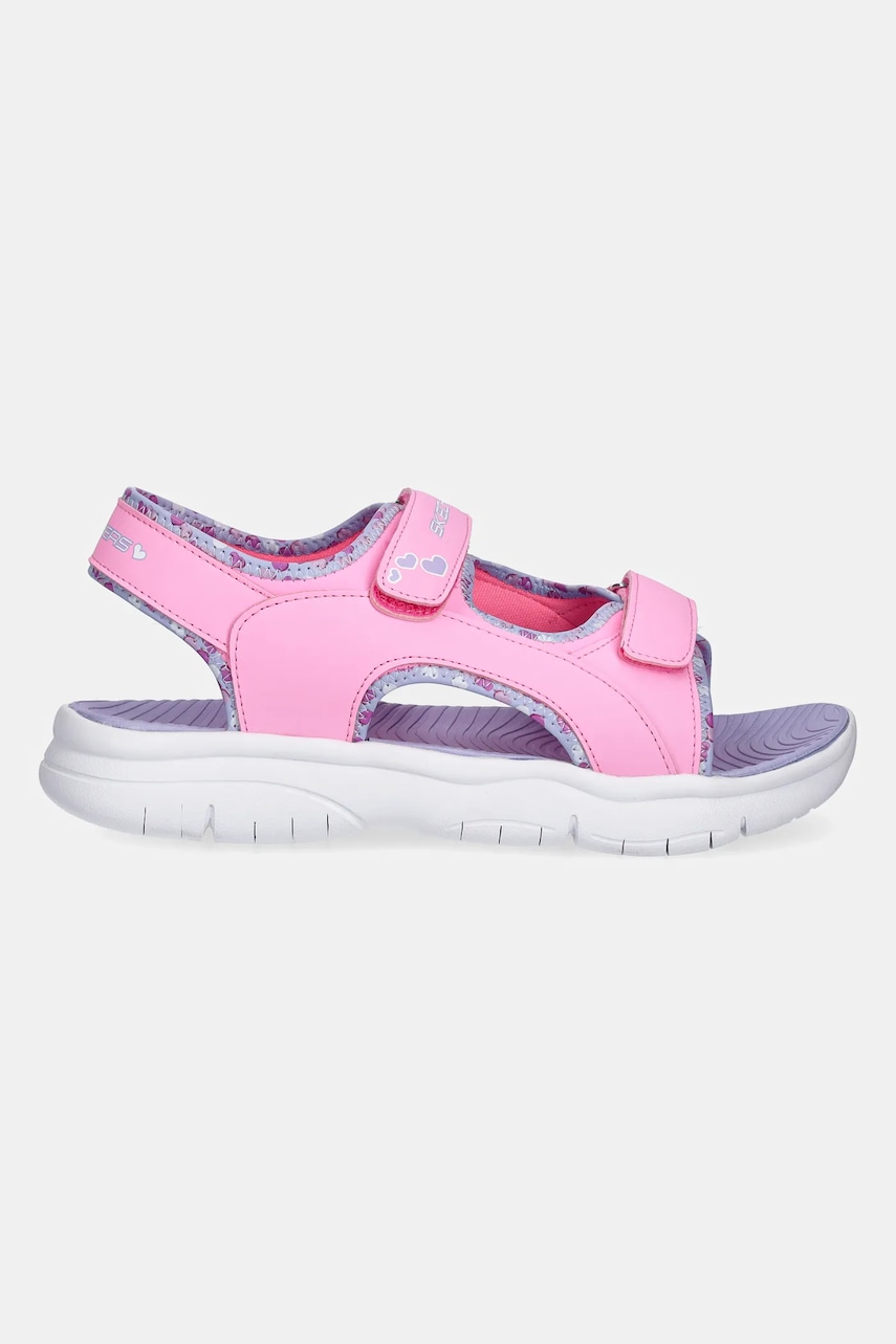 Dětské sandály Skechers FLEX SPLASH – HEART GALORE