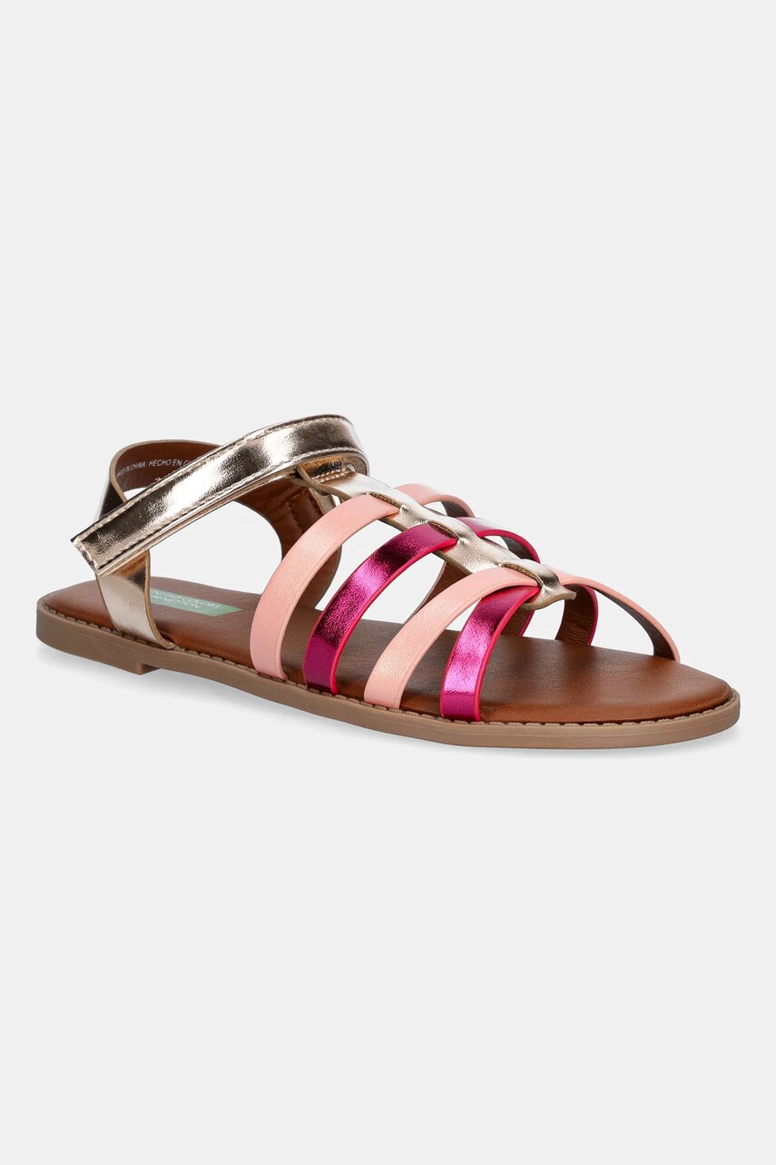 United Colors of Benetton sandale copii culoarea roz, 86E3CD01S