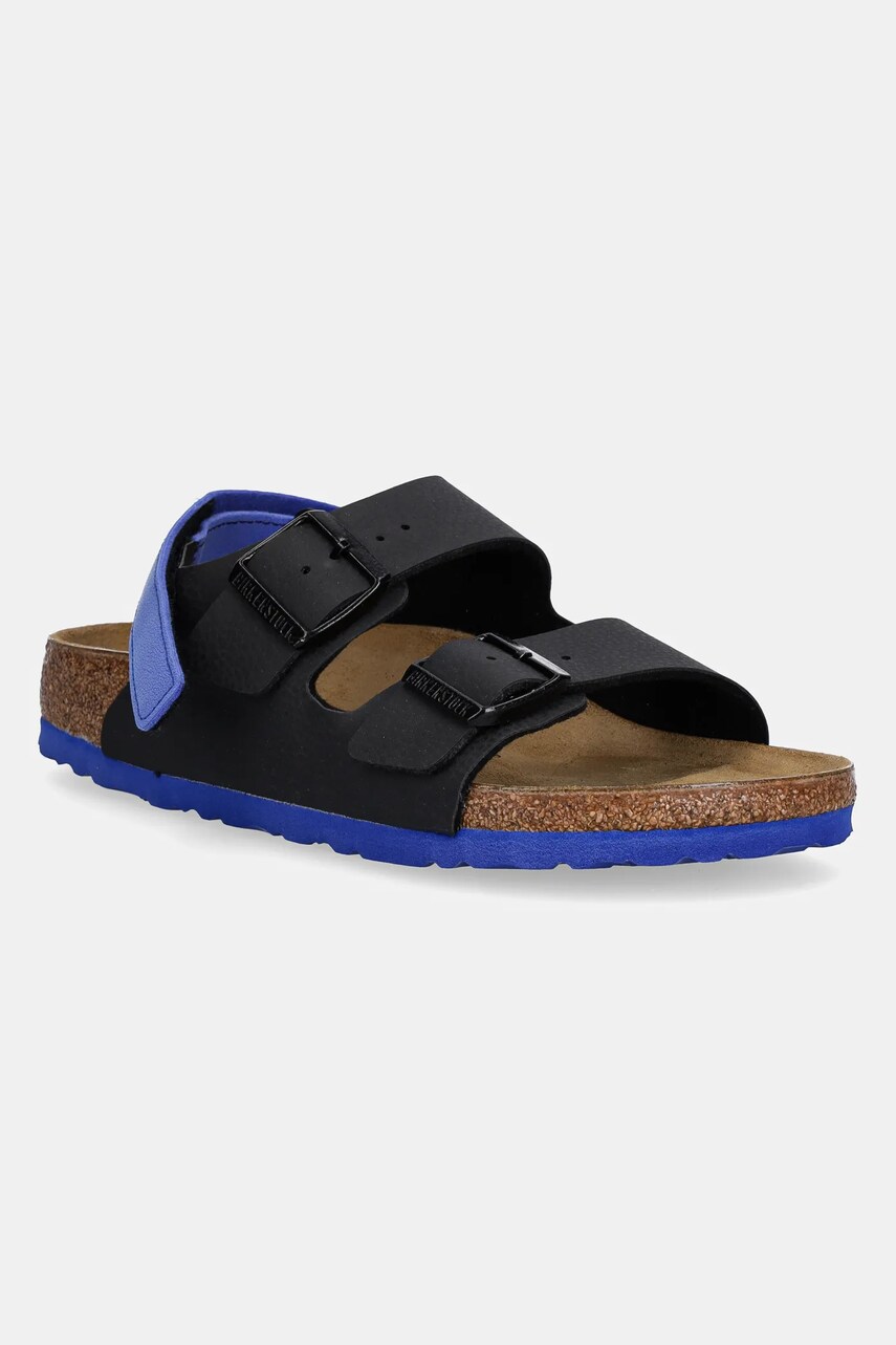Birkenstock sandale copii Milano culoarea negru, 1029469