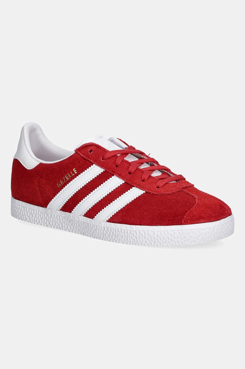 adidas Originals sneakers de piele întoarsă pentru copii GAZELLE culoarea rosu, IF9804