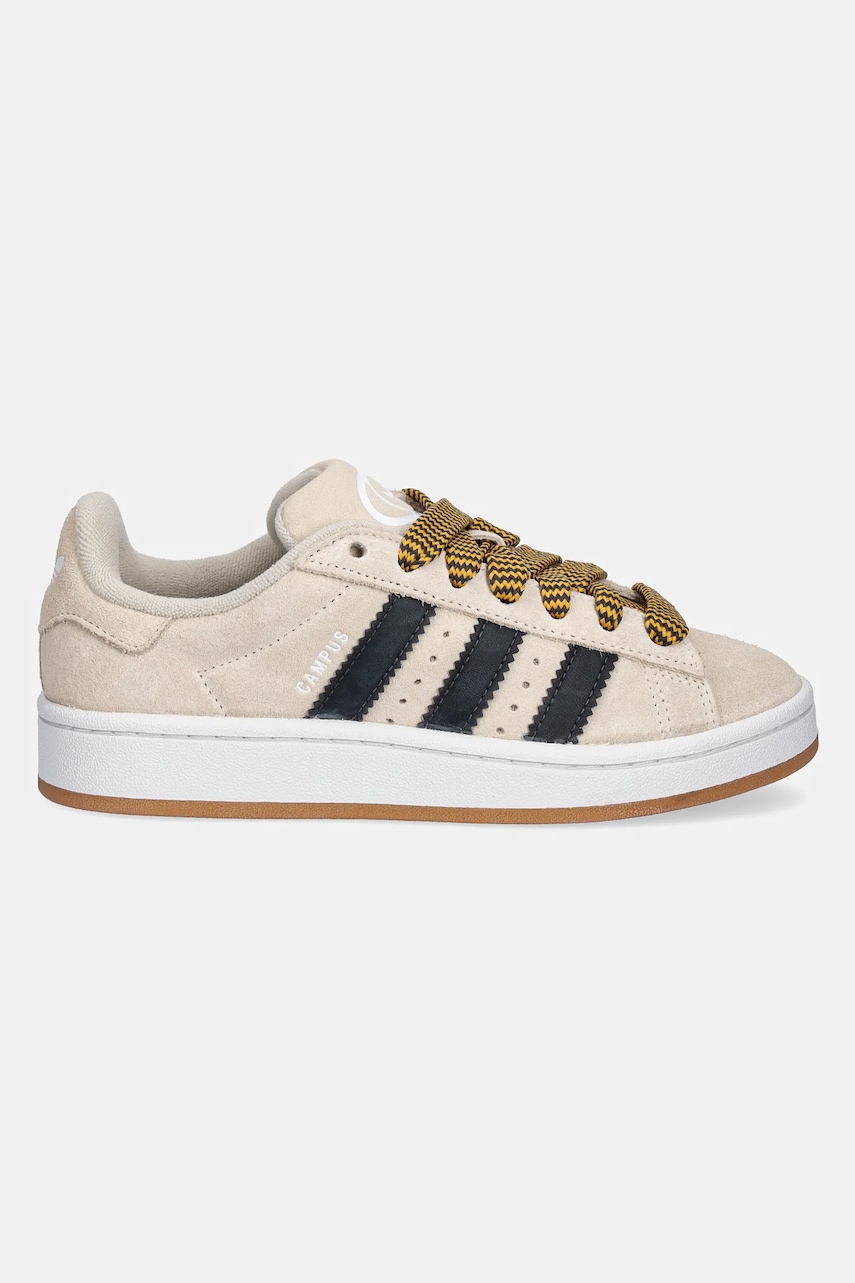 Детские замшевые кроссовки adidas Originals CAMPUS 00s цвет бежевый JP7623 Детские замшевые кроссовки adidas Originals CAMPUS 00s цвет бежевый JP7623