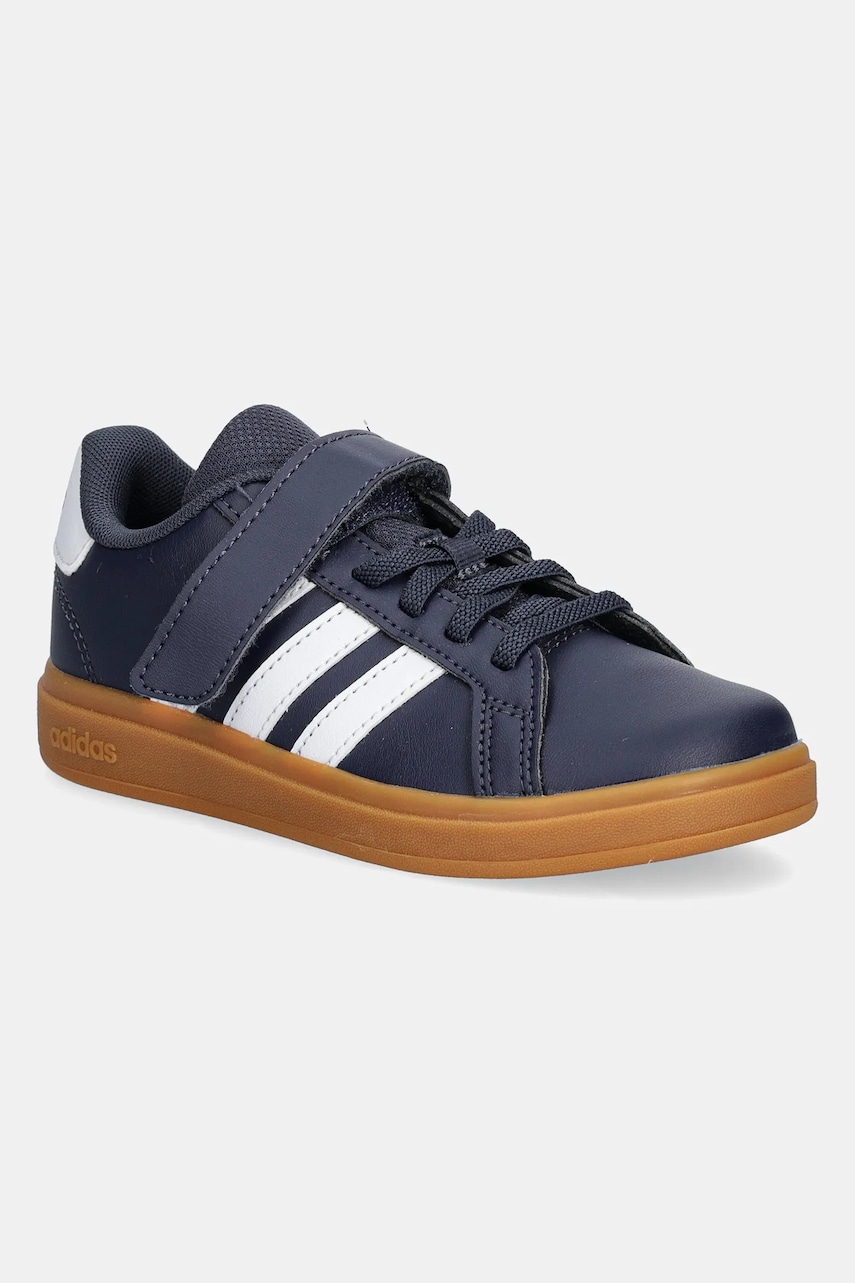 Levně Dětské sneakers boty adidas GRAND COURT 2.0 tmavomodrá barva, JI0974