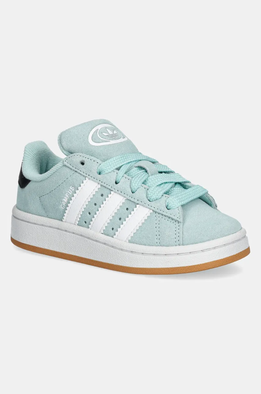 adidas Originals sneakers de piele întoarsă pentru copii CAMPUS 00s culoarea turcoaz, JP5511