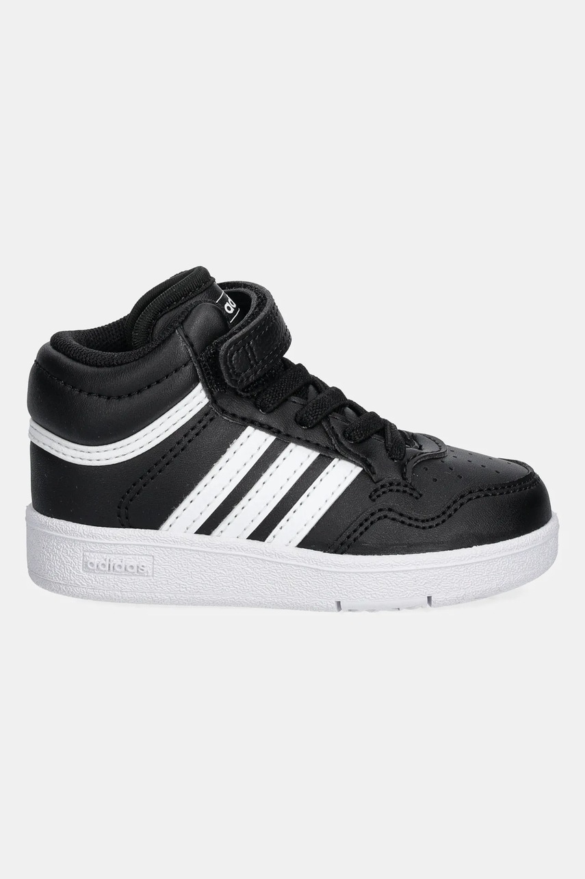 Детские кроссовки adidas Originals HOOPS 4.0 MID цвет чёрный JI3489 Детские кроссовки adidas Originals HOOPS 4.0 MID цвет чёрный JI3489