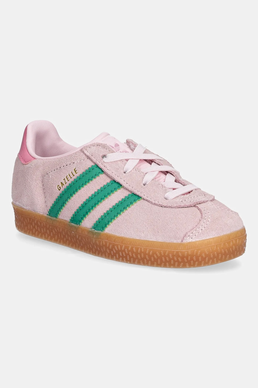 adidas Originals sneakers din piele intoarsă GAZELLE culoarea roz, JP7138