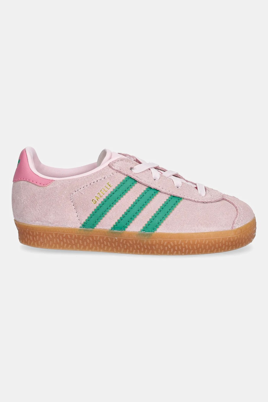 Замшевые кроссовки adidas Originals GAZELLE цвет розовый JP7138 Замшевые кроссовки adidas Originals GAZELLE цвет розовый JP7138