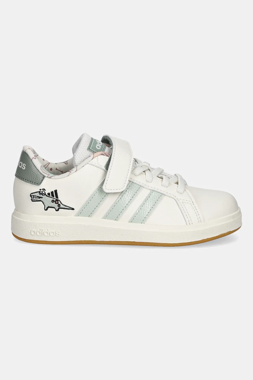Детские кроссовки adidas DINO GRAND COURT цвет бежевый JI3896 Детские кроссовки adidas DINO GRAND COURT цвет бежевый JI3896