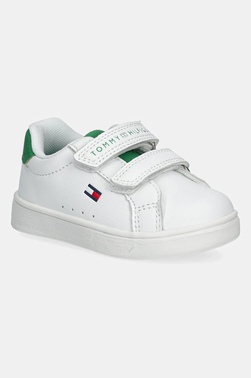 Levně Dětské sneakers boty Tommy Hilfiger zelená barva, T1X9-33836