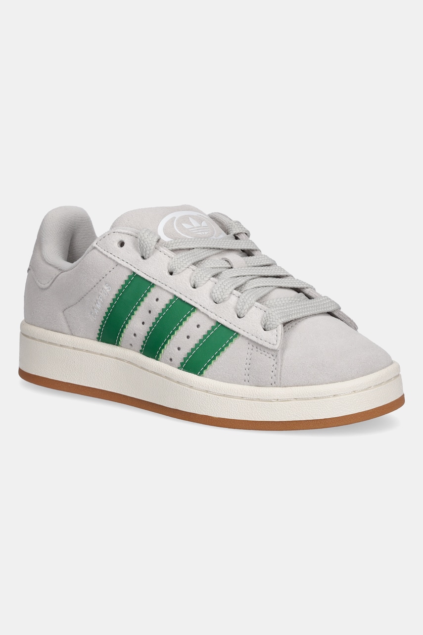 adidas Originals sneakers de piele întoarsă pentru copii CAMPUS 00s culoarea gri, JI0287 adidas Originals sneakers de piele întoarsă pentru copii CAMPUS 00s culoarea gri, JI0287