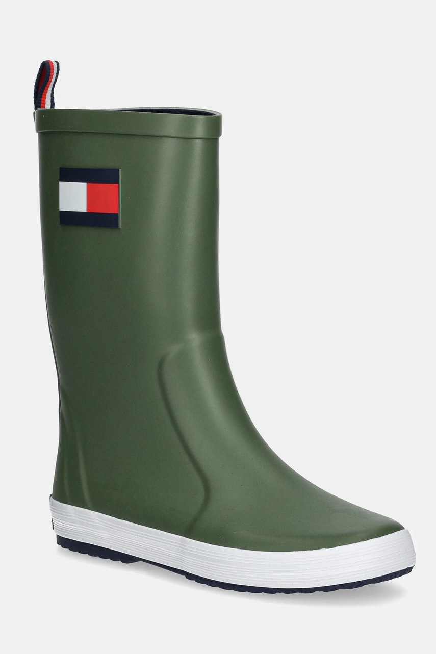 

Детски гумени ботуши Tommy Hilfiger в черно T3XC-33923, Зелен