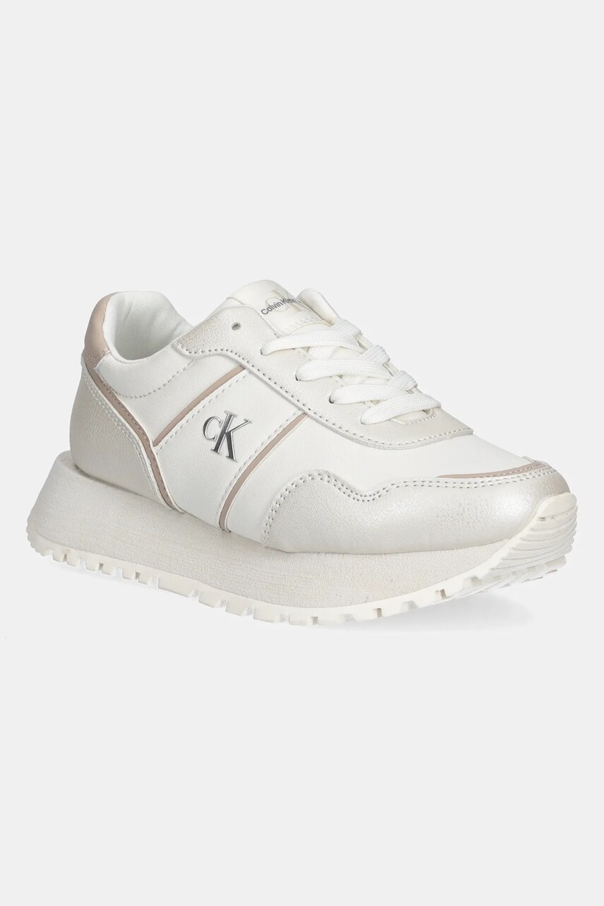 Levně Dětské sneakers boty Calvin Klein Jeans béžová barva, V3A9-82034