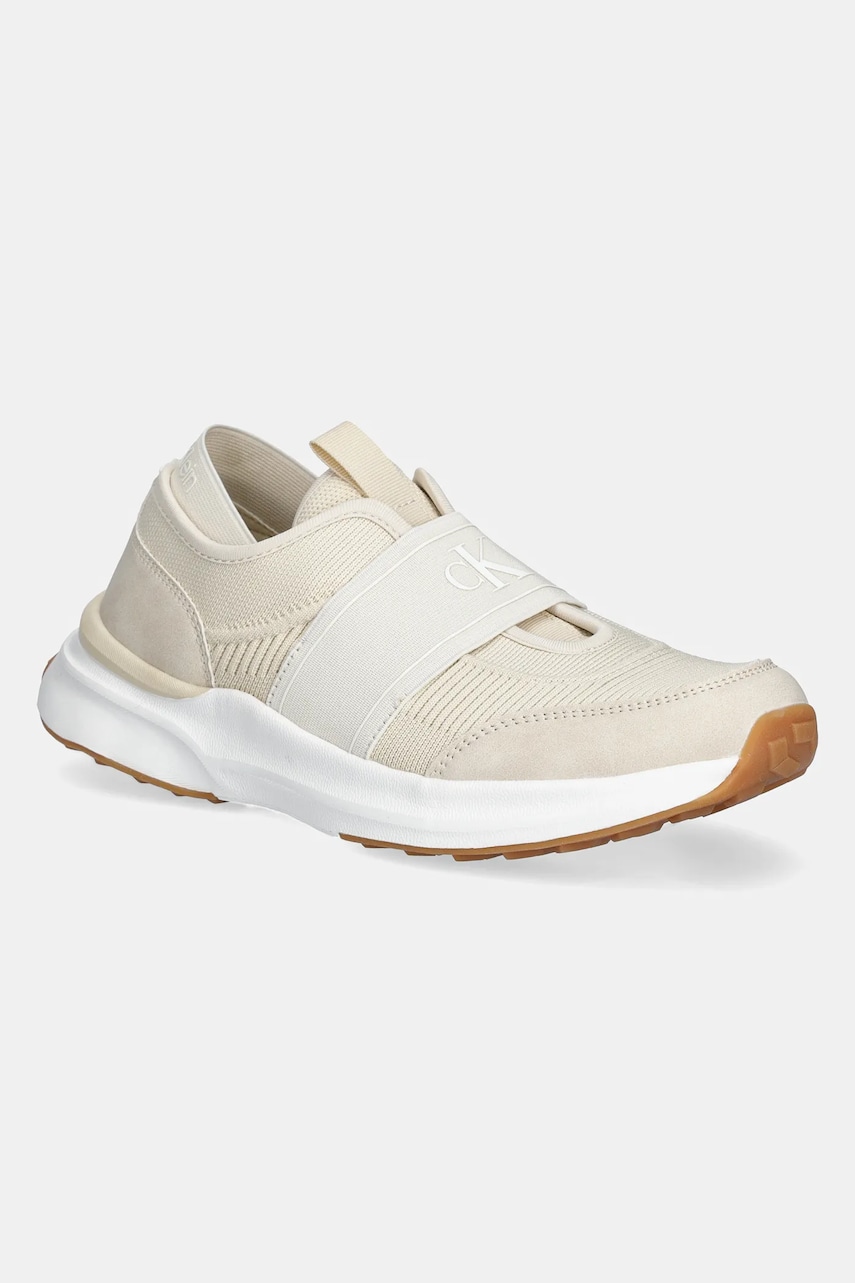 Levně Sneakers boty Calvin Klein Jeans béžová barva, V3X9-83011