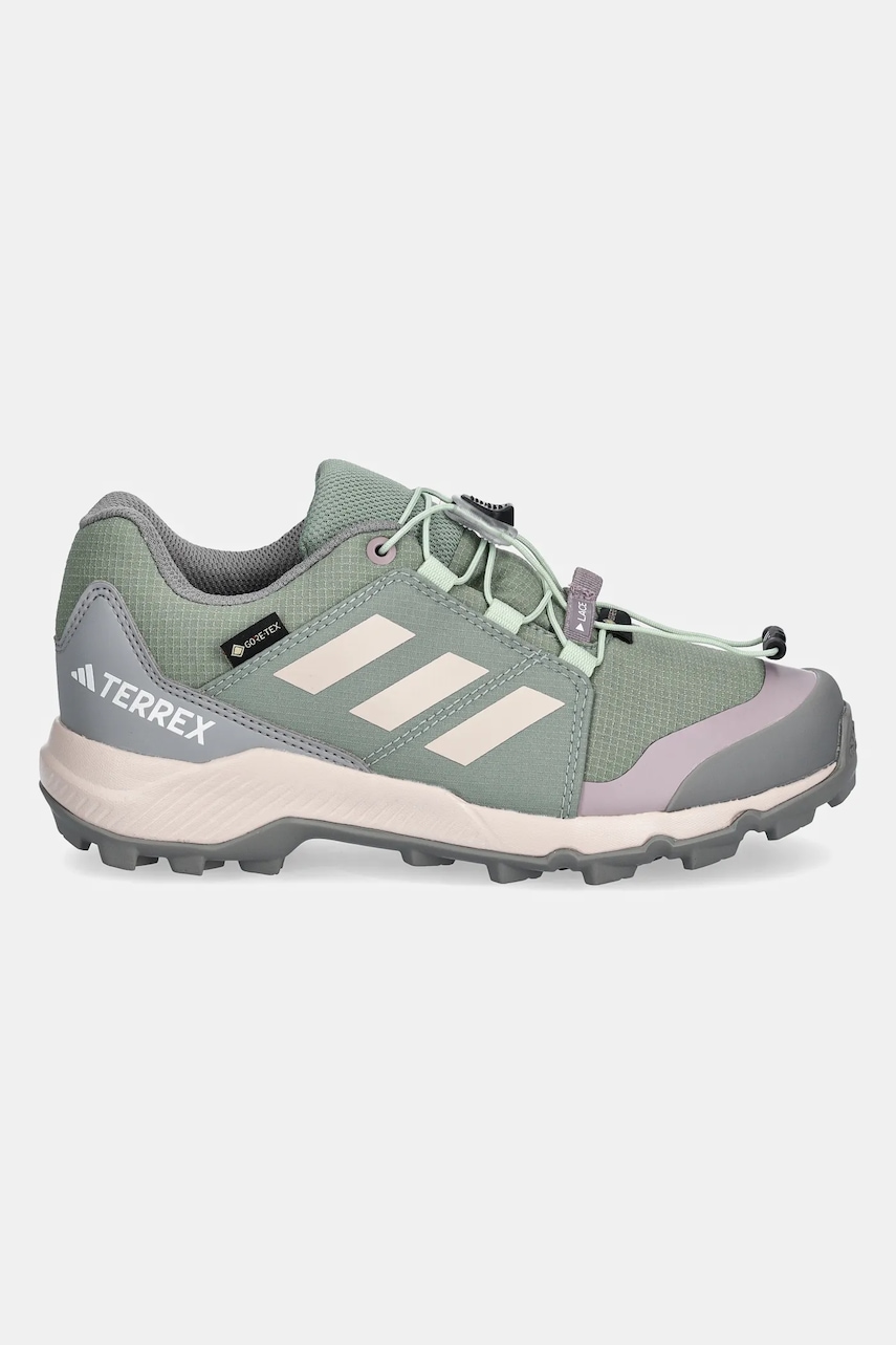 Детские ботинки adidas TERREX TERREX GTX цвет зелёный JI1359 Детские ботинки adidas TERREX TERREX GTX цвет зелёный JI1359