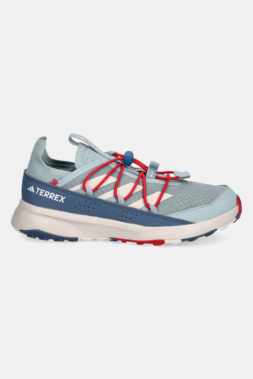 Детские ботинки adidas TERREX TERREX VOYAGER 21 H.RDY цвет бирюзовый IH1329 Детские ботинки adidas TERREX TERREX VOYAGER 21 H.RDY цвет бирюзовый IH1329