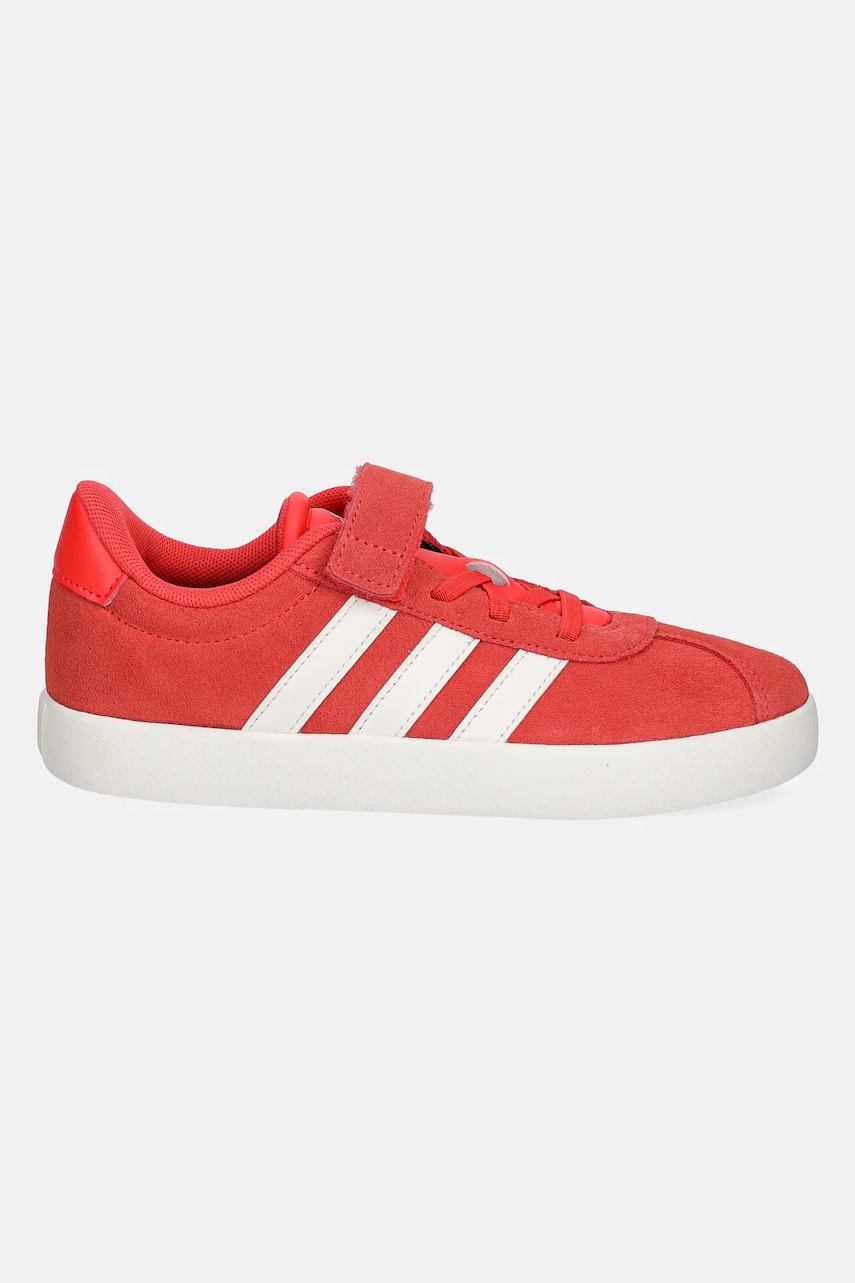 Детские замшевые кроссовки adidas VL COURT 3.0 цвет оранжевый JH6314 Детские замшевые кроссовки adidas VL COURT 3.0 цвет оранжевый JH6314