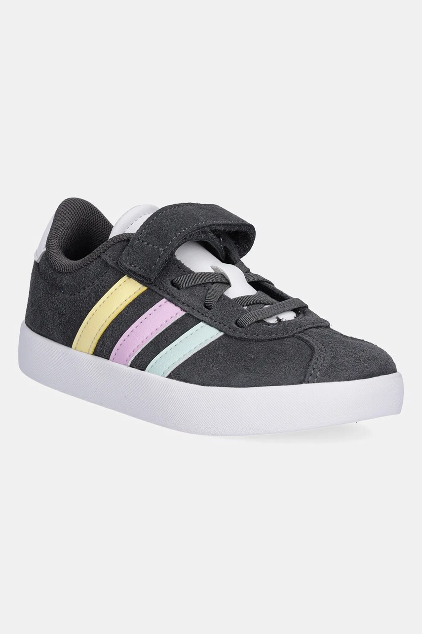 adidas Adidasi de piele intoarsa pentru copii VL COURT 3.0 culoarea gri, JH6315