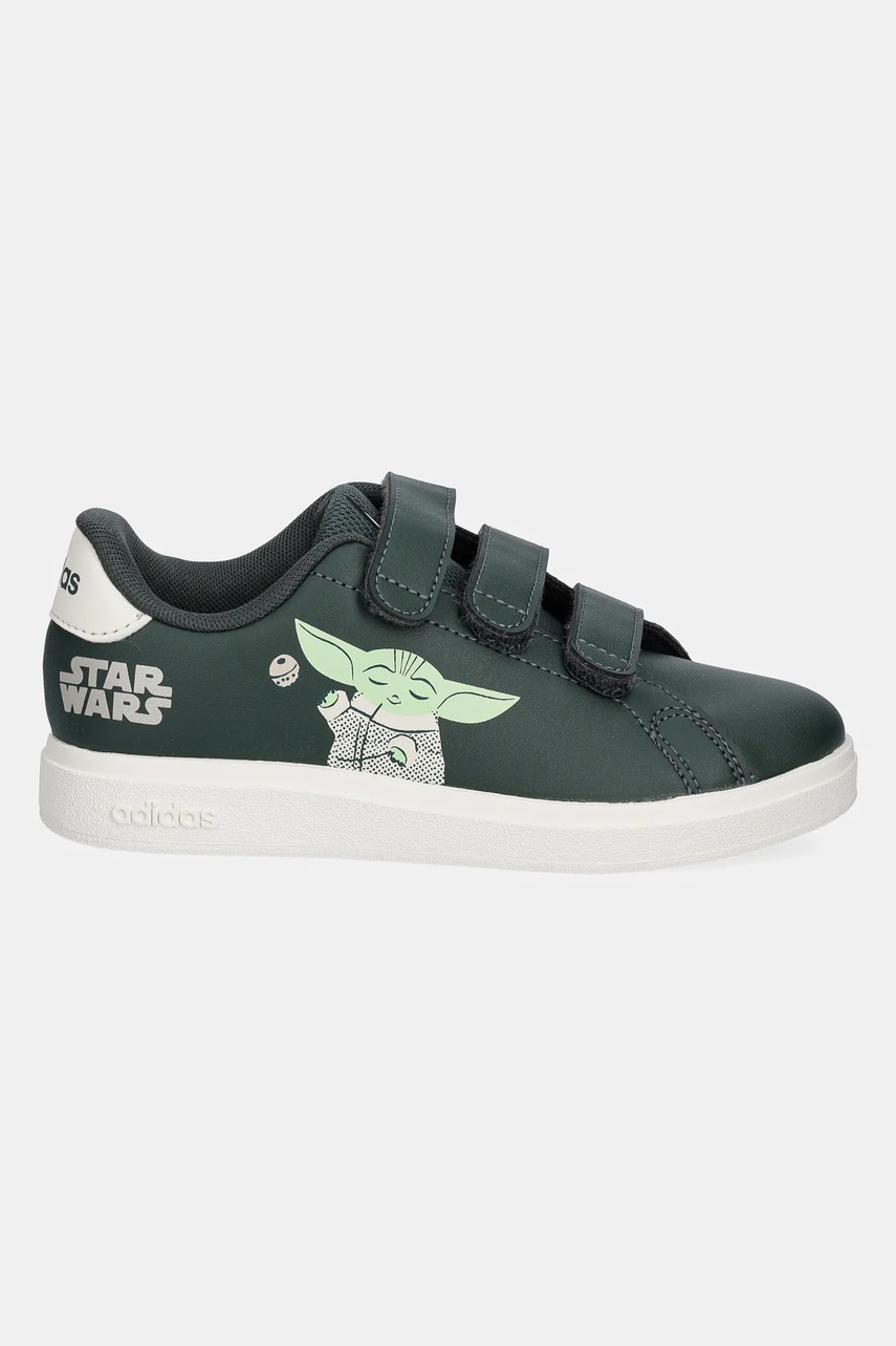Детские кроссовки adidas ADVANTAGE MANDALORIAN цвет зелёный IH6253 Детские кроссовки adidas ADVANTAGE MANDALORIAN цвет зелёный IH6253