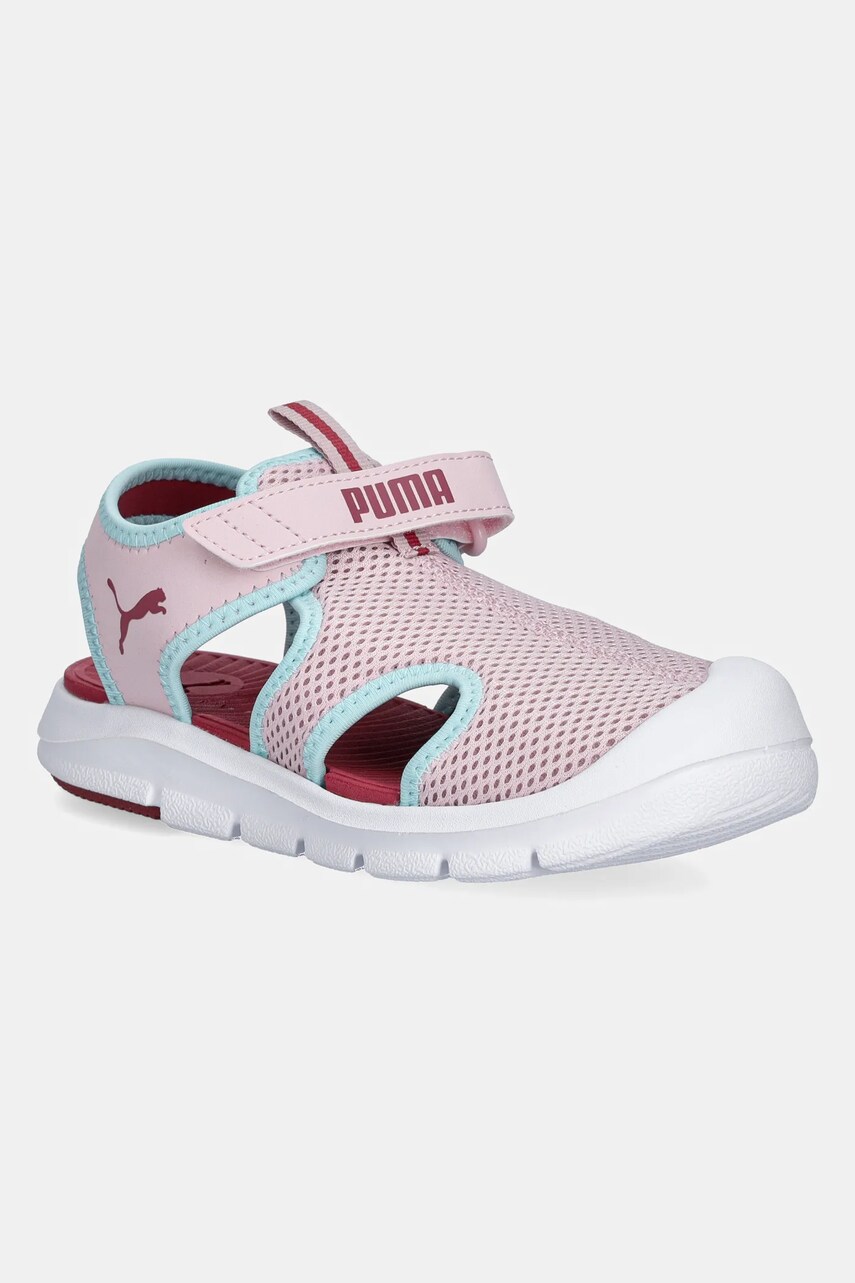 Puma sandale copii Fun Racer Sandal Mesh V culoarea roz, 401575 Puma sandale copii Fun Racer Sandal Mesh V culoarea roz, 401575