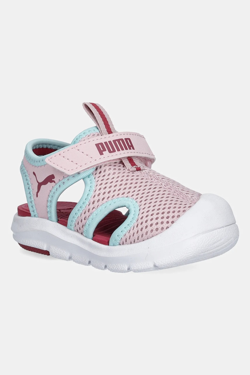 Puma sandale copii Fun Racer Sandal Mesh V culoarea roz, 401576 Puma sandale copii Fun Racer Sandal Mesh V culoarea roz, 401576