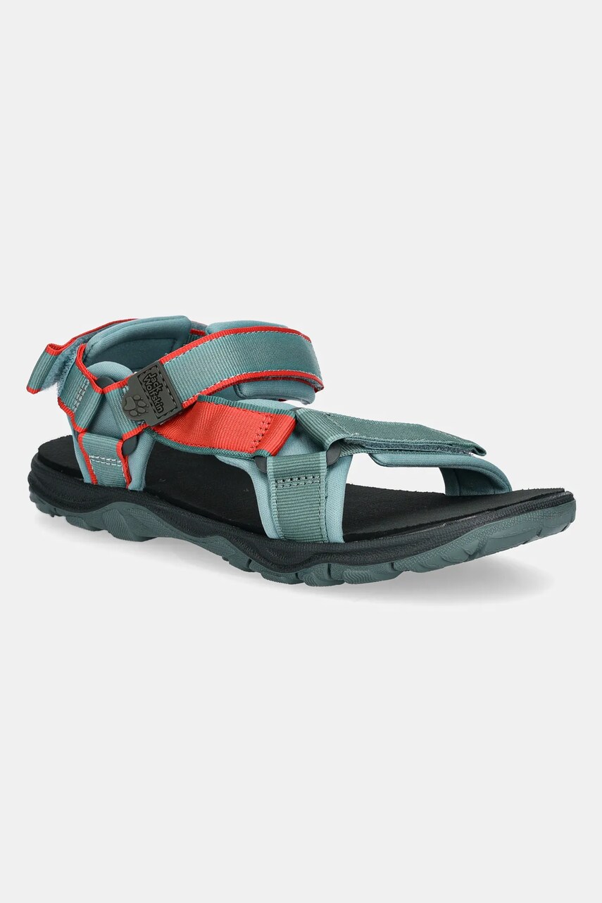 Jack Wolfskin sandale copii SEVEN SEAS 3 K culoarea turcoaz, 4040061 Jack Wolfskin sandale copii SEVEN SEAS 3 K culoarea turcoaz, 4040061