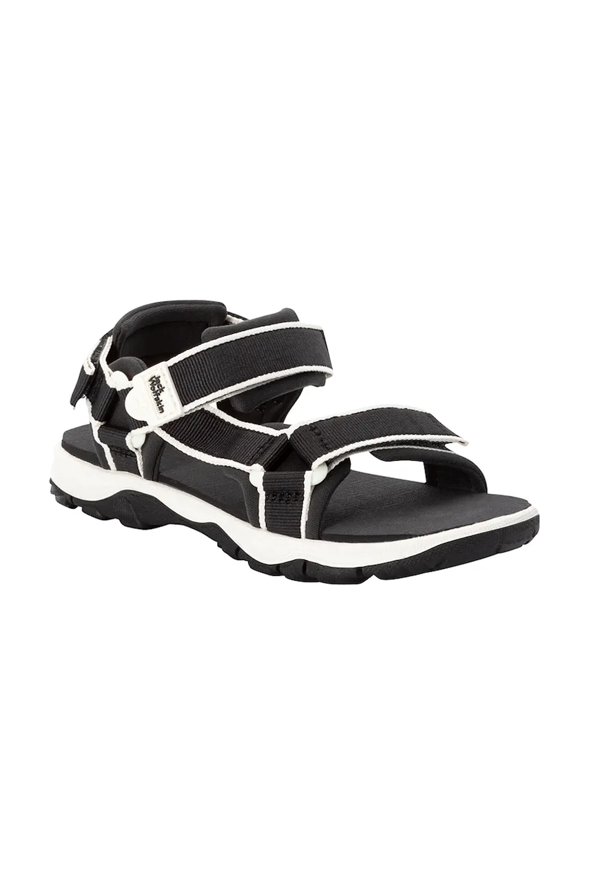 Jack Wolfskin sandale copii SEVEN SEAS 3 K culoarea negru, 4040061 Jack Wolfskin sandale copii SEVEN SEAS 3 K culoarea negru, 4040061