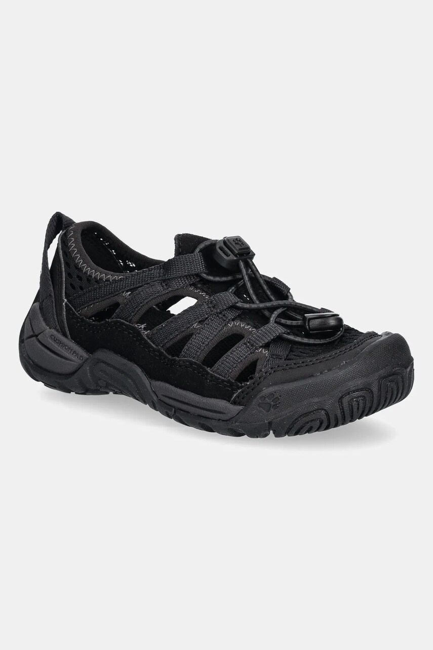 Levně Dětské sandály Jack Wolfskin LEVENTE SANDAL K černá barva, A64080
