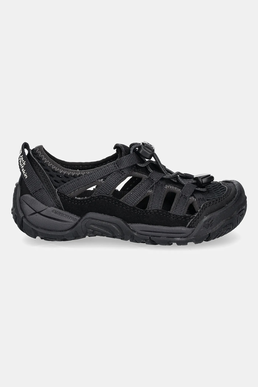 Детские сандалии Jack Wolfskin LEVENTE SANDAL K цвет чёрный A64080 Детские сандалии Jack Wolfskin LEVENTE SANDAL K цвет чёрный A64080
