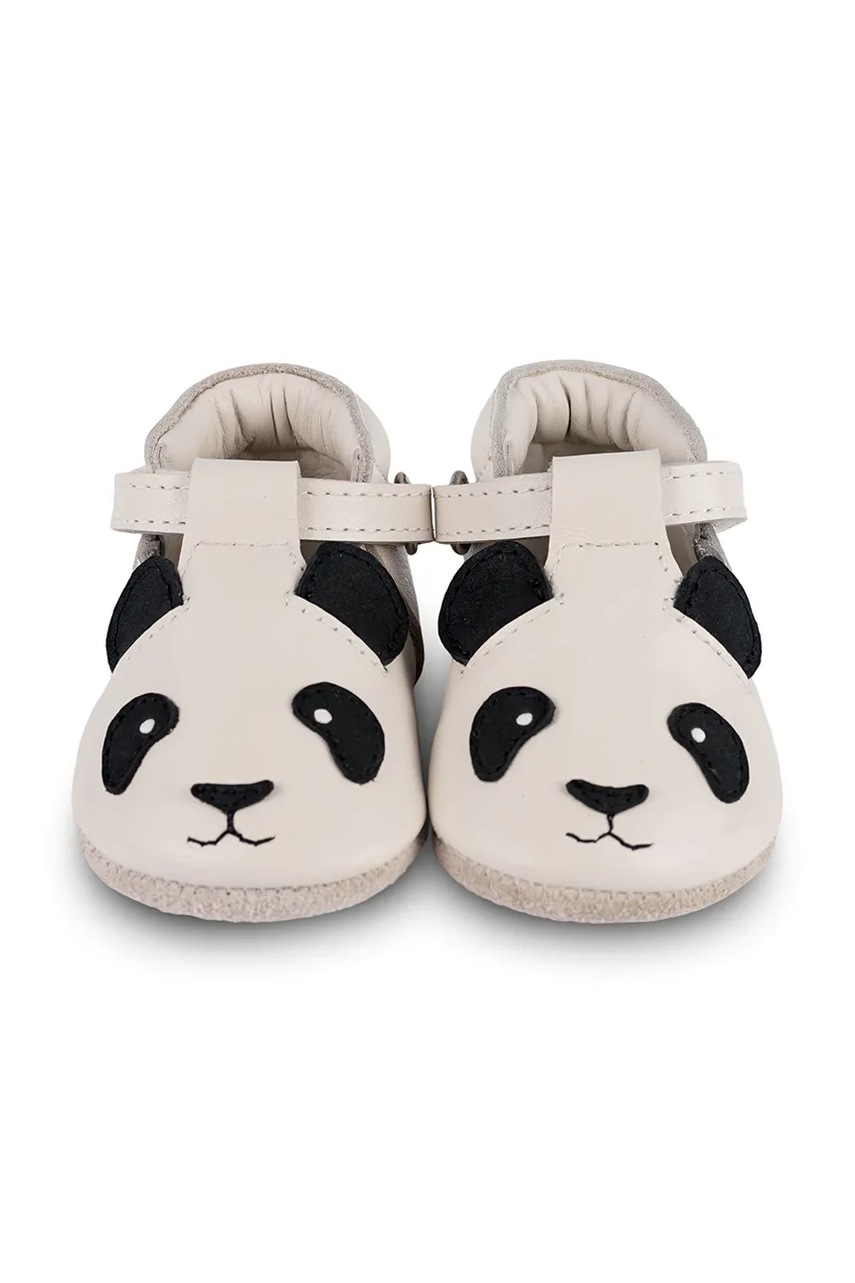 Кожаные кроссовки для младенцев Donsje Spark Classic Shoes Panda цвет белый 1003010