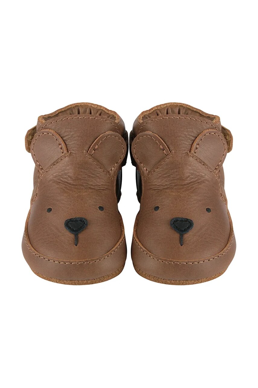 Donsje csecsemő bőrcipő Morris Sneakers Bear barna, 1036301 termék 2. képe