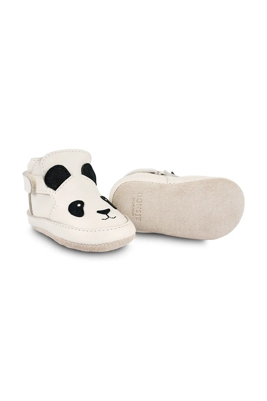 Δερμάτινα βρεφικά παπούτσια Donsje Morris Sneakers Panda φωτογραφία