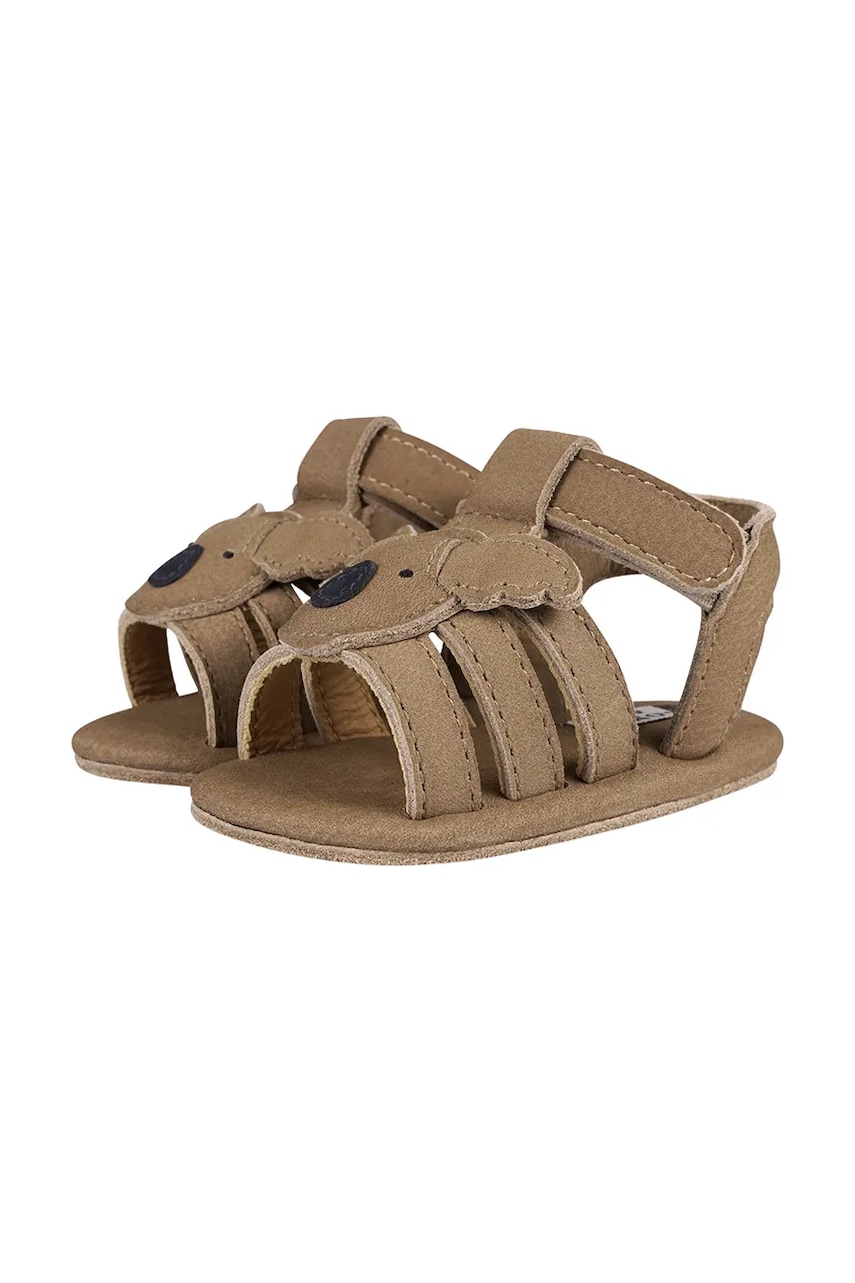 Дитячі шкіряні сандалі Donsje Diedan Sandals Koala колір коричневий 1039601 Дитячі шкіряні сандалі Donsje Diedan Sandals Koala колір коричневий 1039601