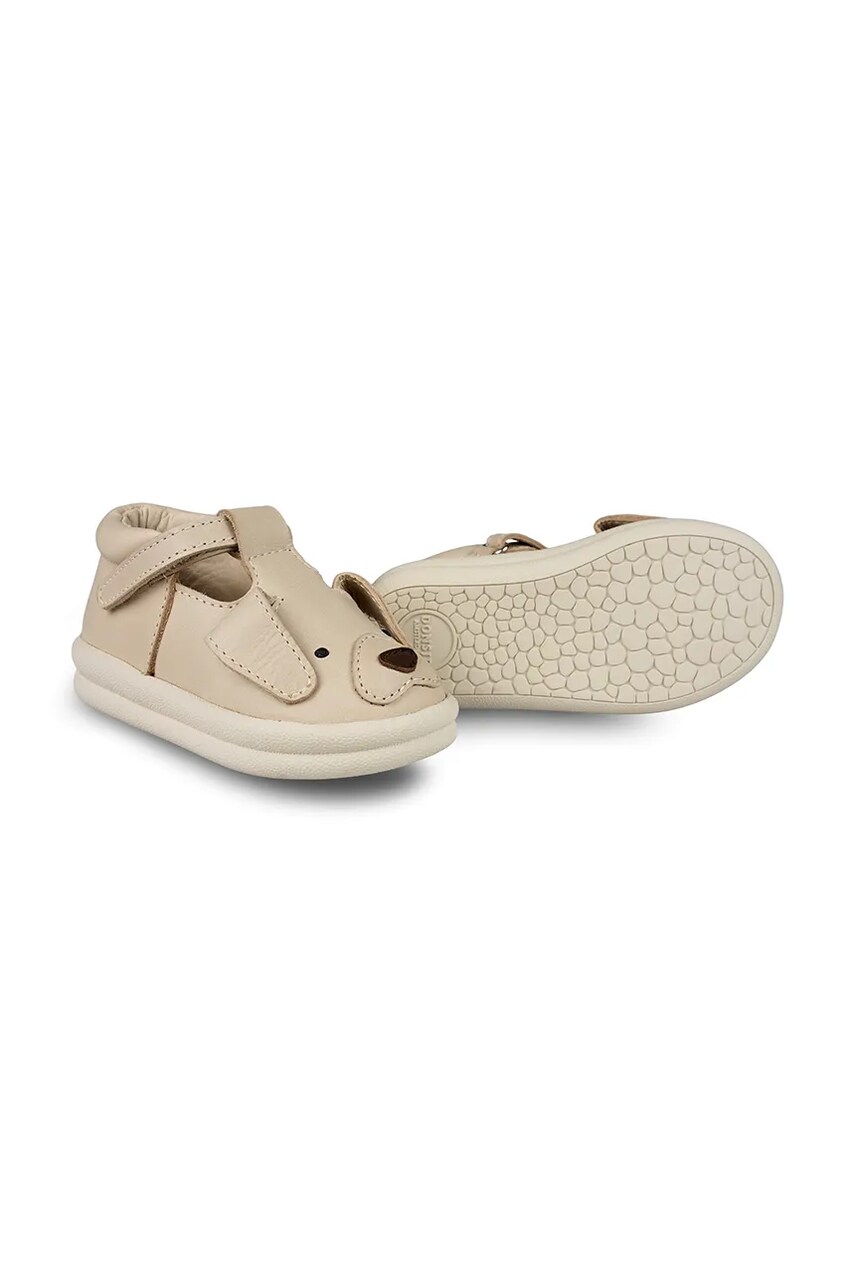 Donsje incaltaminte din piele pentru copii Zazo Exclusive Shoes Golden Retriever culoarea gri, 1503603