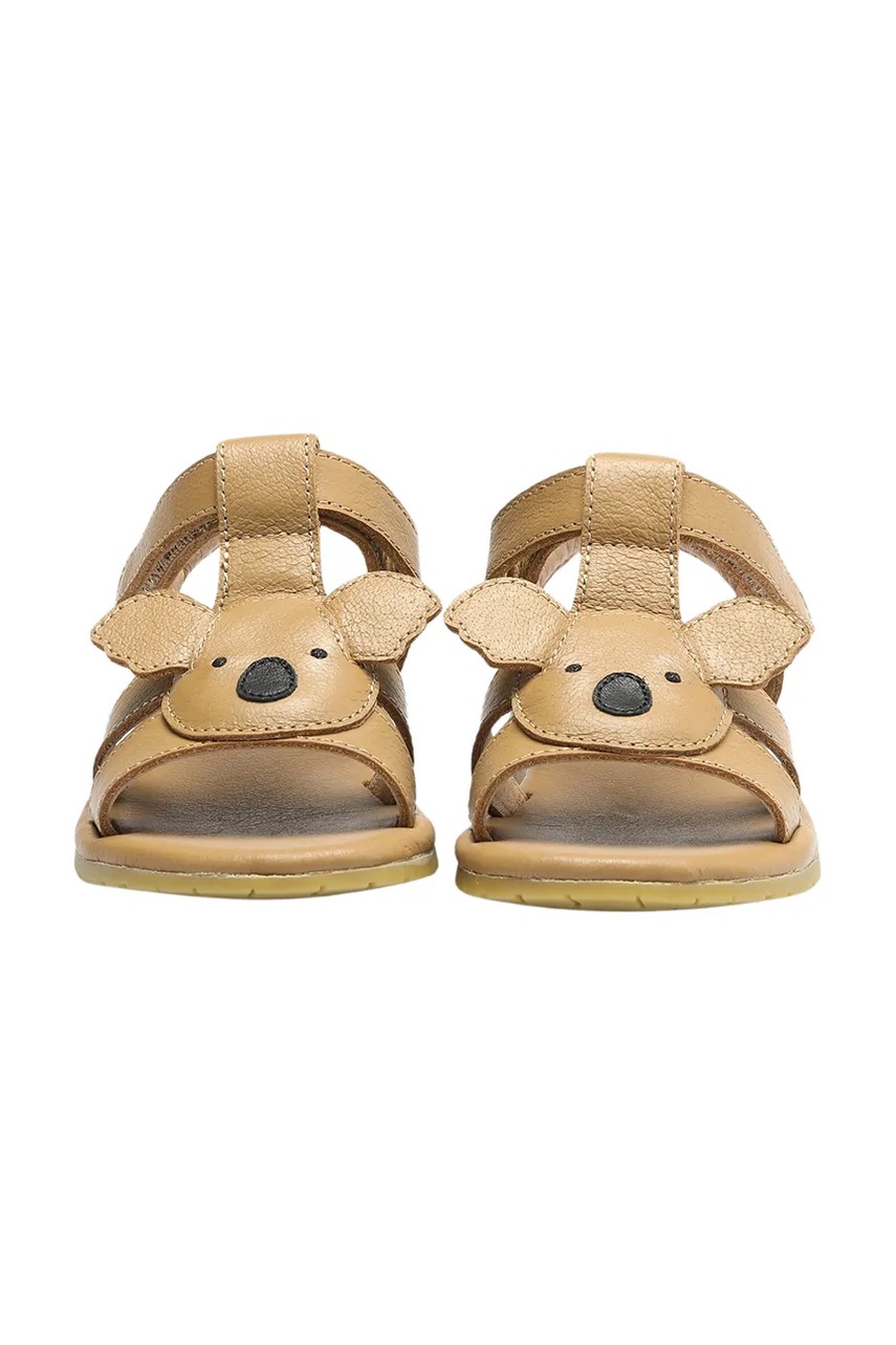 Детские кожаные сандалии Donsje Dhalo Sandals Koala цвет коричневый 2027702