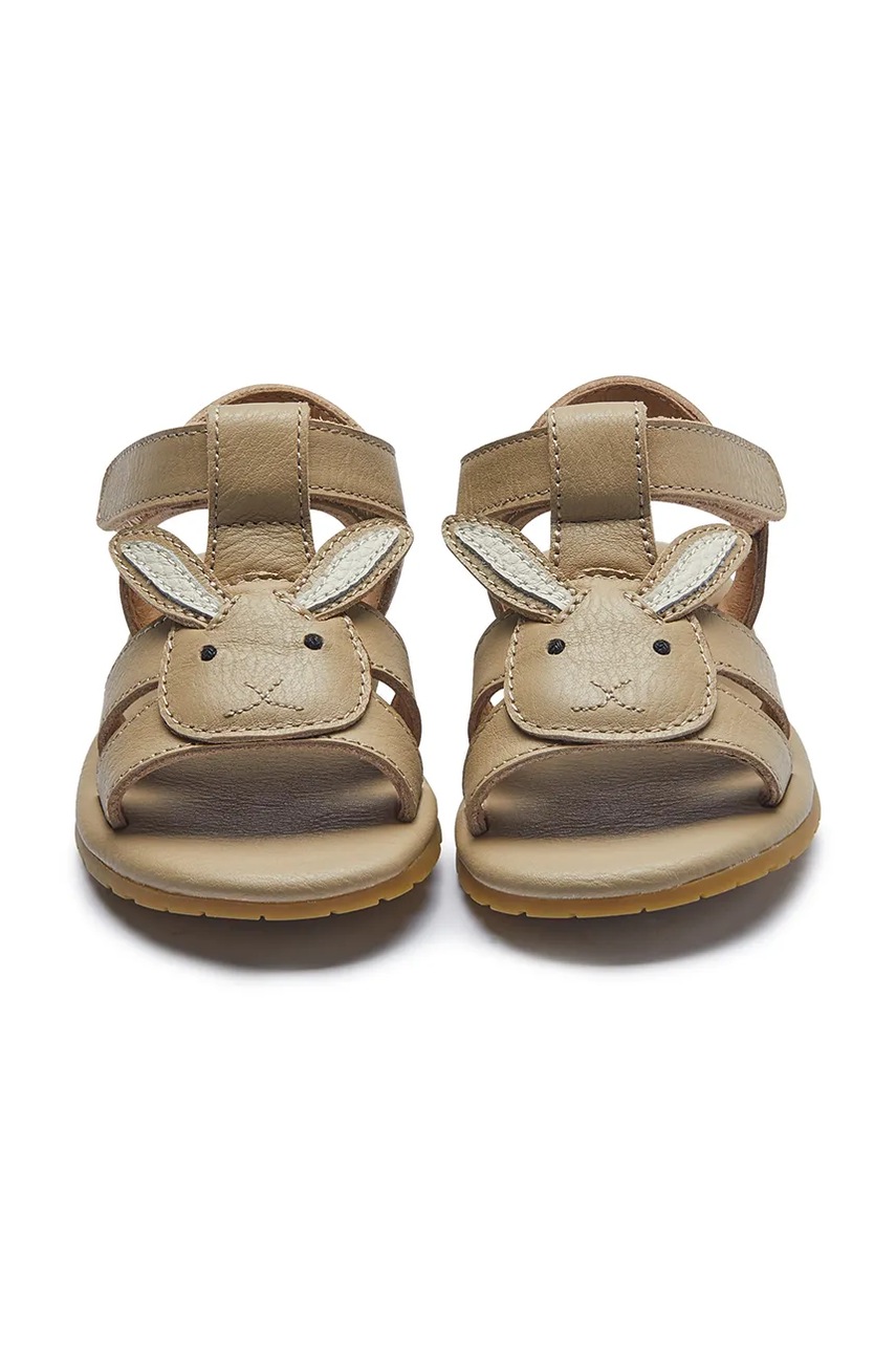 Детские кожаные сандалии Donsje Dhalo Sandals Bunny цвет коричневый 2027703