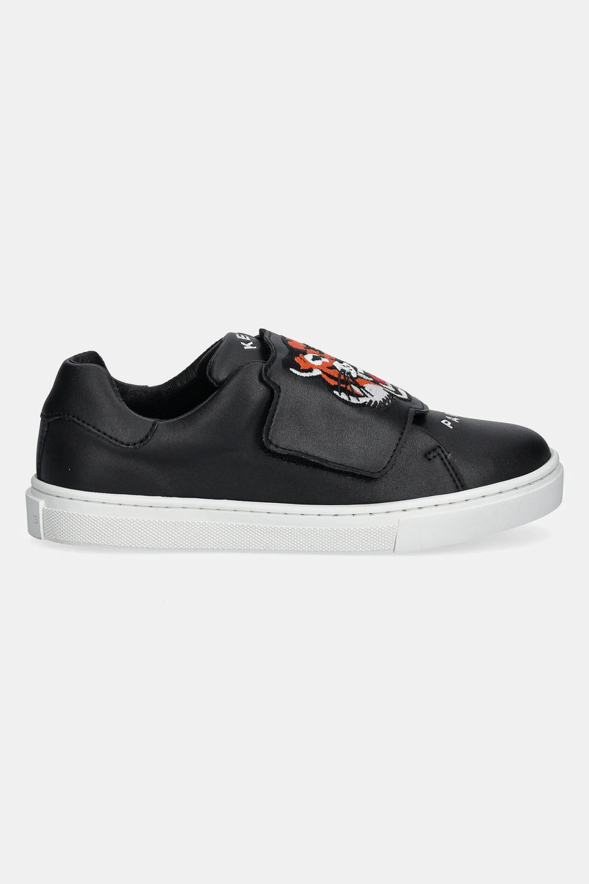 Детские кожаные кроссовки Kenzo Kids цвет синий K60898 Детские кожаные кроссовки Kenzo Kids цвет синий K60898